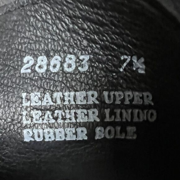 J. Crew Distressed Crackle Dark Brown Leather Lace Up Ankle Boot Women’s 7.5 - Picture 10 of 16